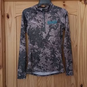 Grey Camo Half Zip